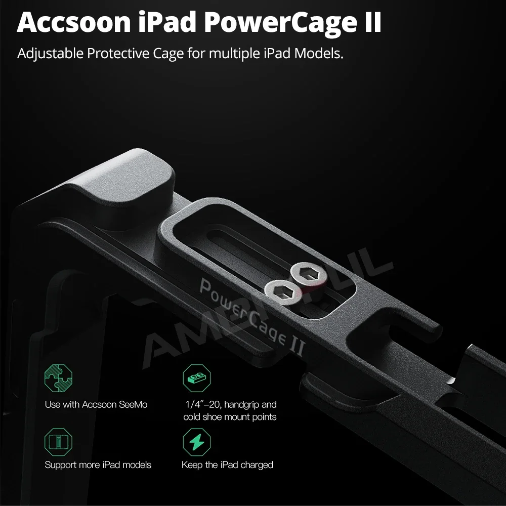 

New Accsoon CEPC-03 CEPC-04 iPad PowerCage Pro II 10 12 Inch Protective Cage Shell With NP-F Battery Adapter Holder for iPad Air