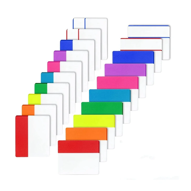 NEW-1200 Pieces Tabs 2 Inch Sticky Index Tabs, Colored Page Markers Repositionable Divider Tabs (60 Sets 10 Colors)