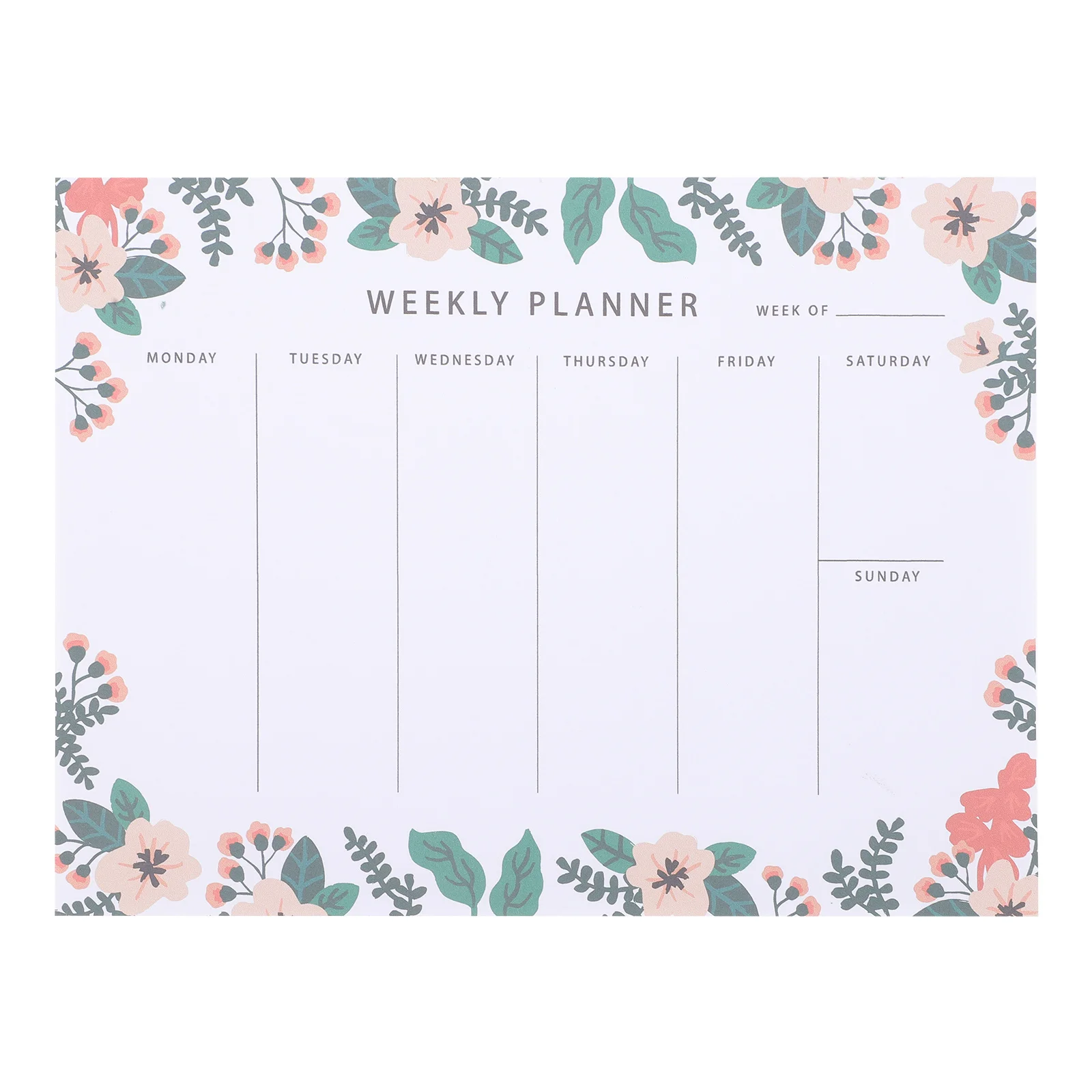 

Tear-Off Weekly Planning Notepad 80 Pages Lightweight Portable Desk Planner for to Do List Calendar Scheduling Gift Idea Note