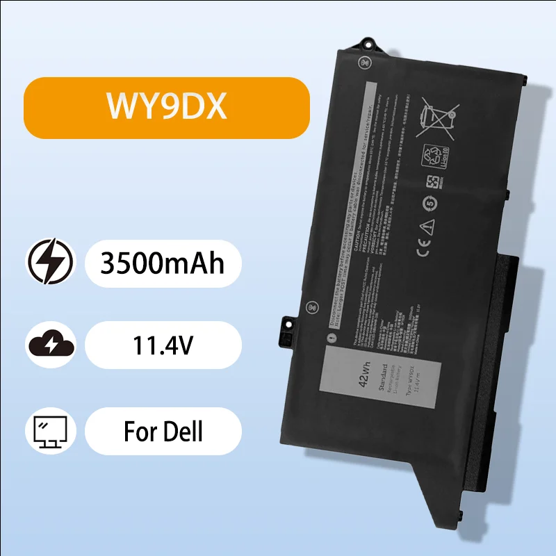 

WY9DX Laptop Battery Replacement For Dell Latitude 5420 5520 Precision 3560 Series 11.4V 3500mAh High Quality Notebook Battery