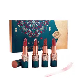 Makeup Carved lipstick set velvet matte moisturizing easy to color matte lip stick non-stick cup private label