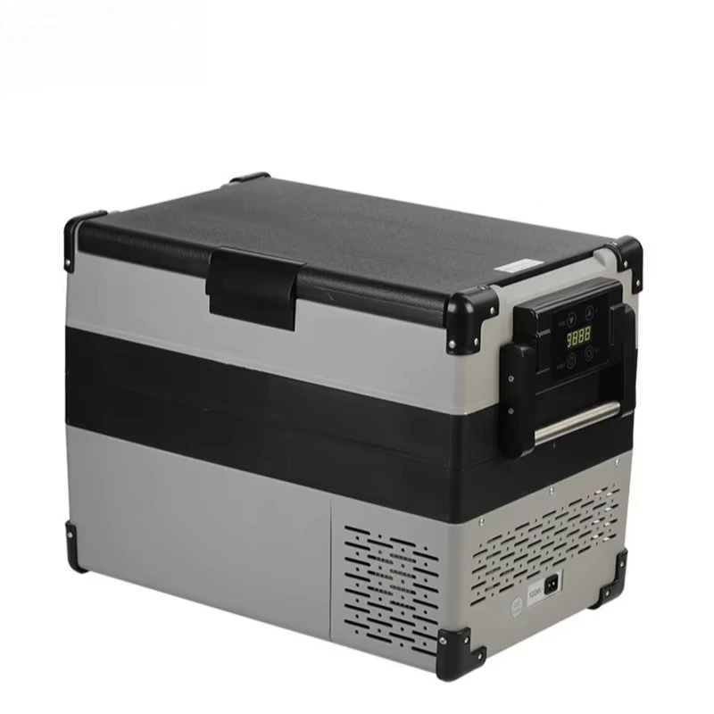 DC 12~24V/AC 100~220V Outdoor Car Fridge Touch Screen Portable Car Compressor Refrigerator 32L for Truck RV Caravan