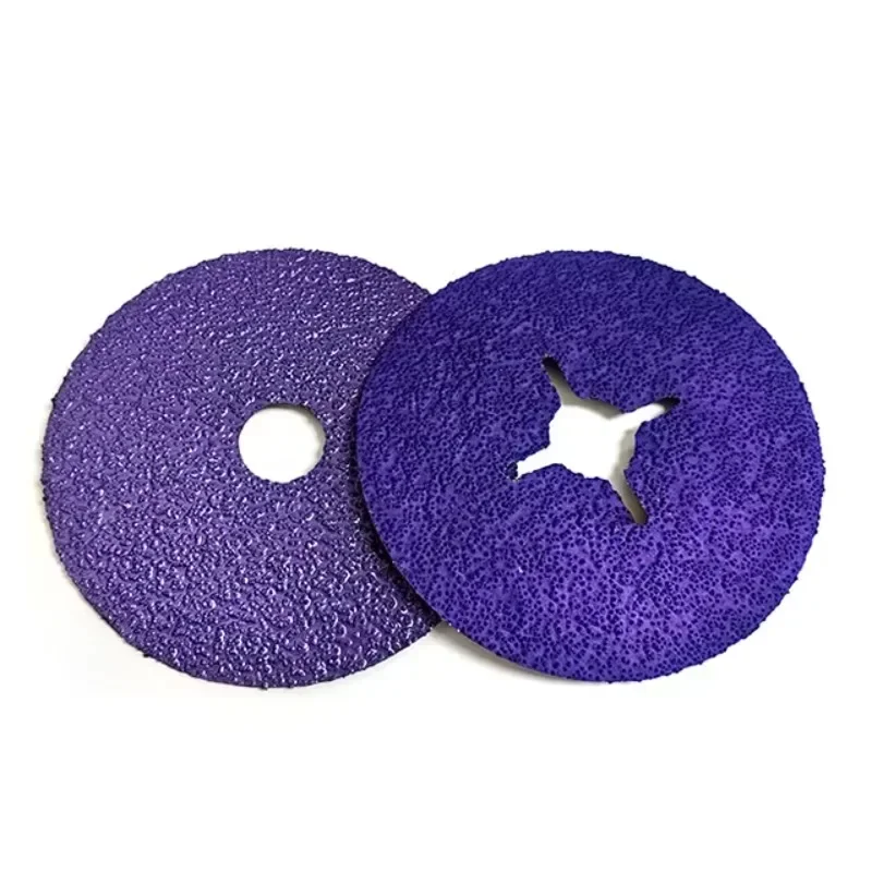 【From China】High Efficiently 100mm 4inch Purple Ceramic Resin Fiber Disc With Round Hole for Weld Grinding and Deburring