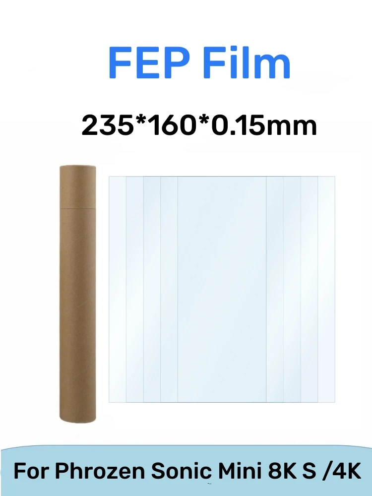 5 Stück FEP-Folie 235x160x0,15mm Für Phrozen Mini 8K S Sonic Mini 4K Shuffle 4K Shuffle 2018 UV-Harz 3D-Drucker Teile und Zubehör – Detail 1
