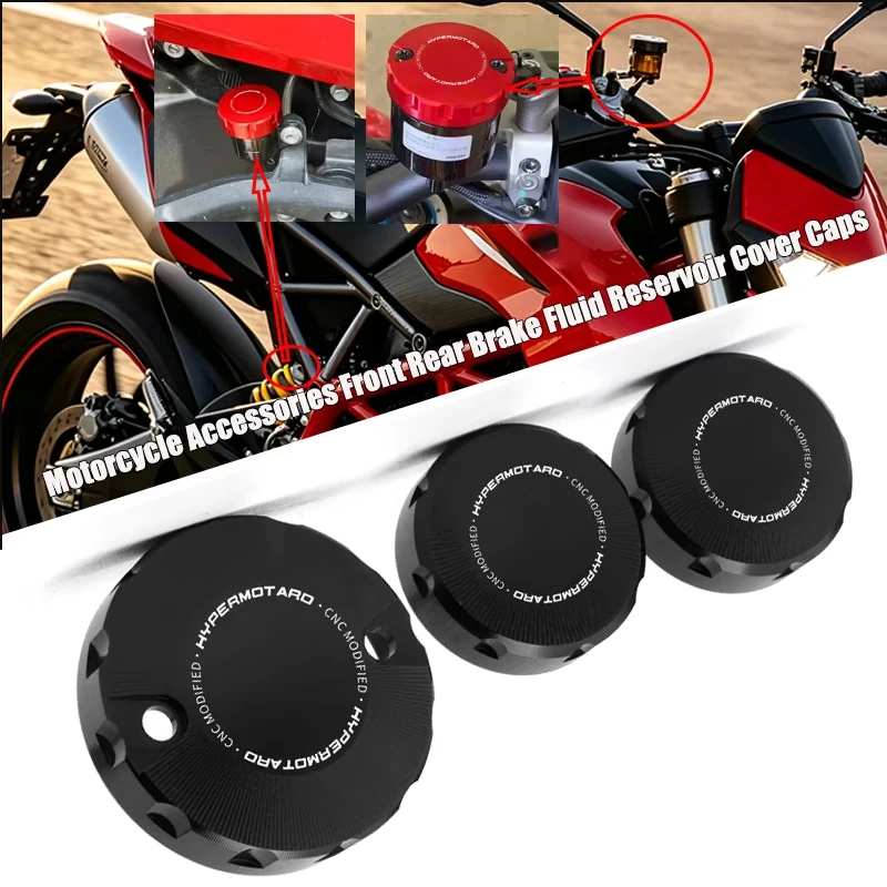 Cubierta del depósito de líquido de frenos delanteros, traseros y de embrague, accesorios para motocicleta Ducati Hypermotard 950 950SP 1100 Monster 1200/S/R/EVO