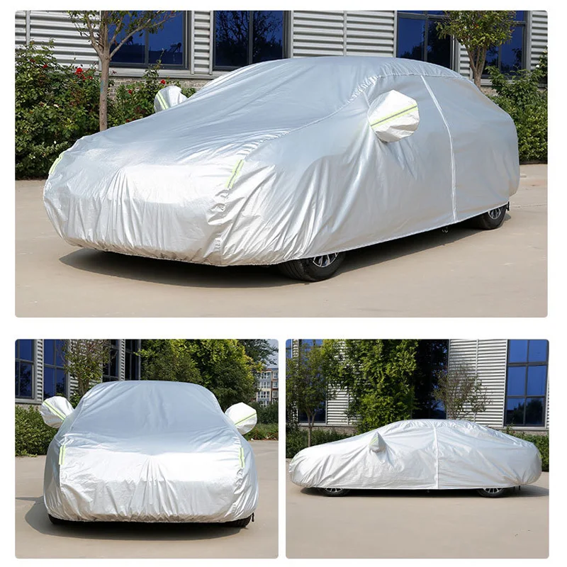 أغطية سيارة كاملة للحماية الخارجية لجميع المواسم لسيارة لكزس LS- مقاومة للغبار والثلج ومقاومة للماء من قماش أكسفورد