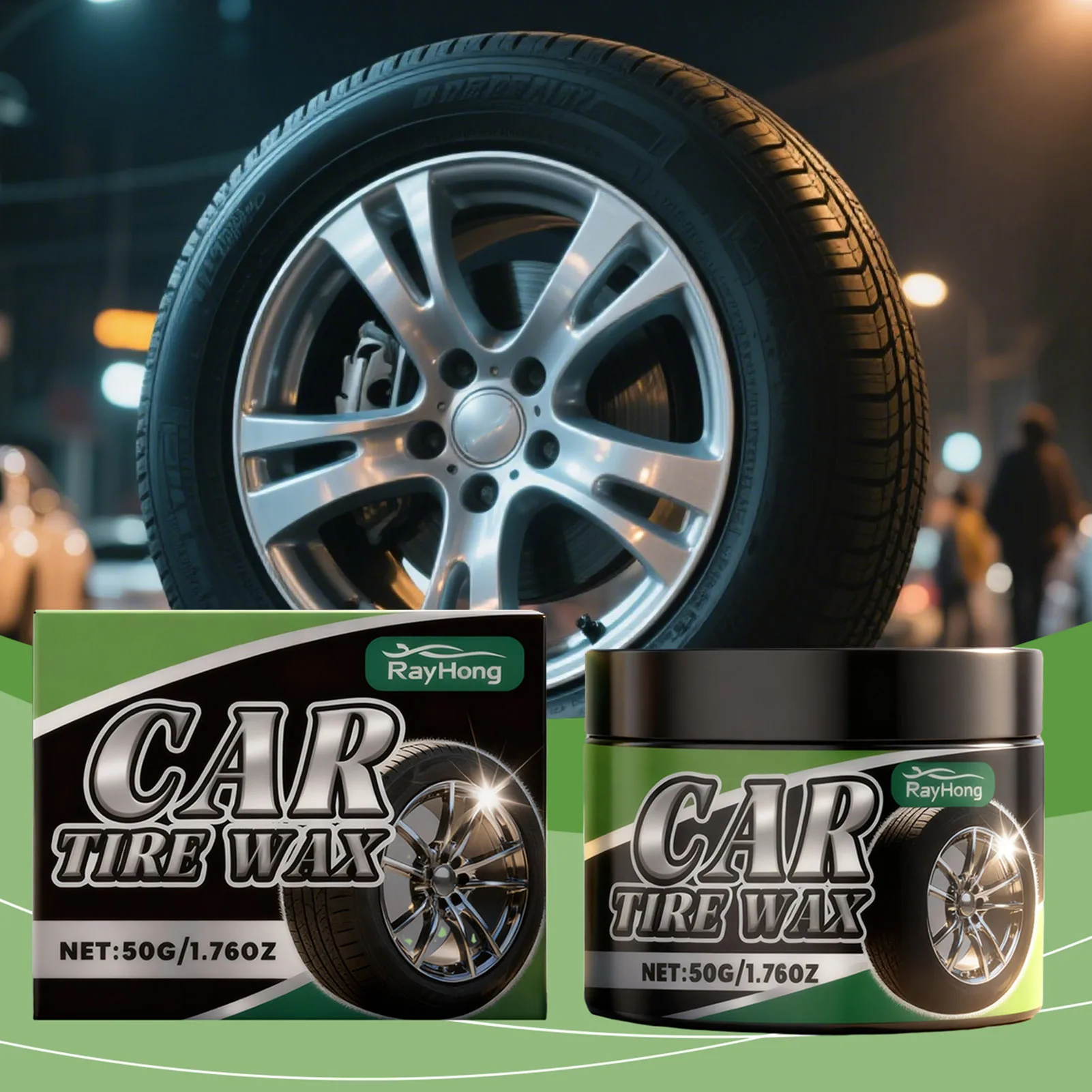 

50 г гель для защиты от блеска автомобильных шин, блестящая отделка, защита от ультрафиолета, средства по уходу за шинами для черных шин