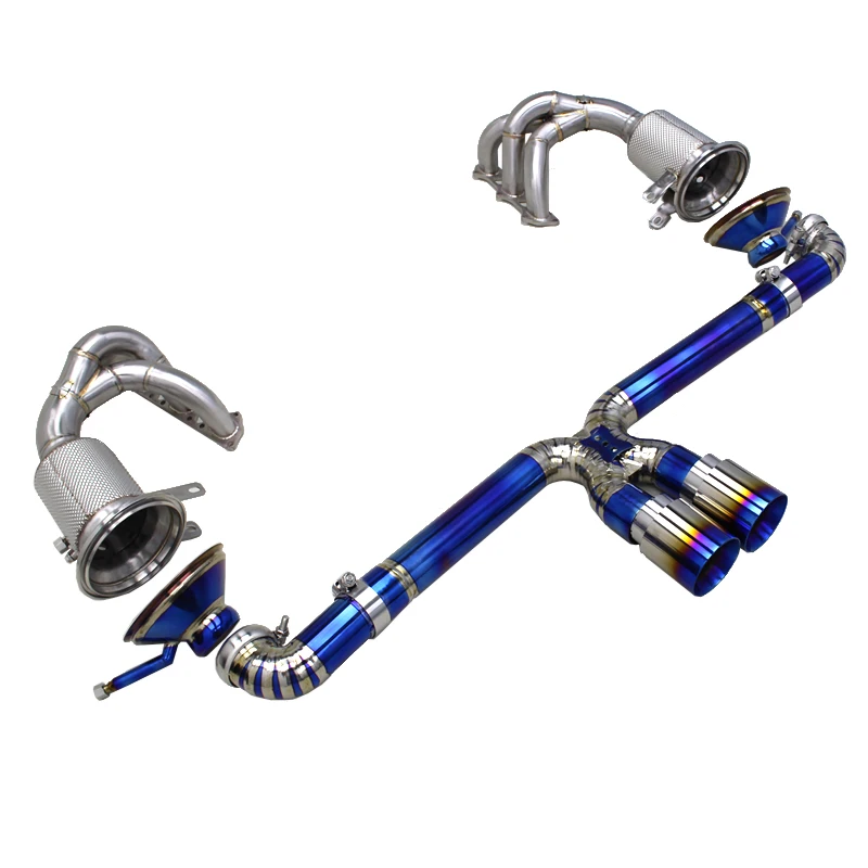 

OEM Racing Car Catback Exhaust System For Porsche 911 992 GT3 4.0 2017-2024 Straight Manifold Titanium Pipes