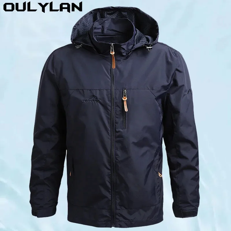 Oulylan Army Clothes Men Windbreaker Military Field Jackets Outerwear s Tactical Waterproof Pilot Coat Hoodie Hunting