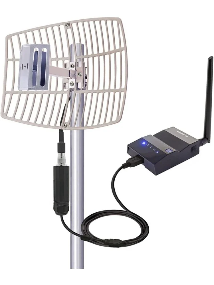 Fast Shipping.CC Vector Extended Long Range WiFi Receiver System - Works with All Devices - Receives Distant WiFi and Repeats to