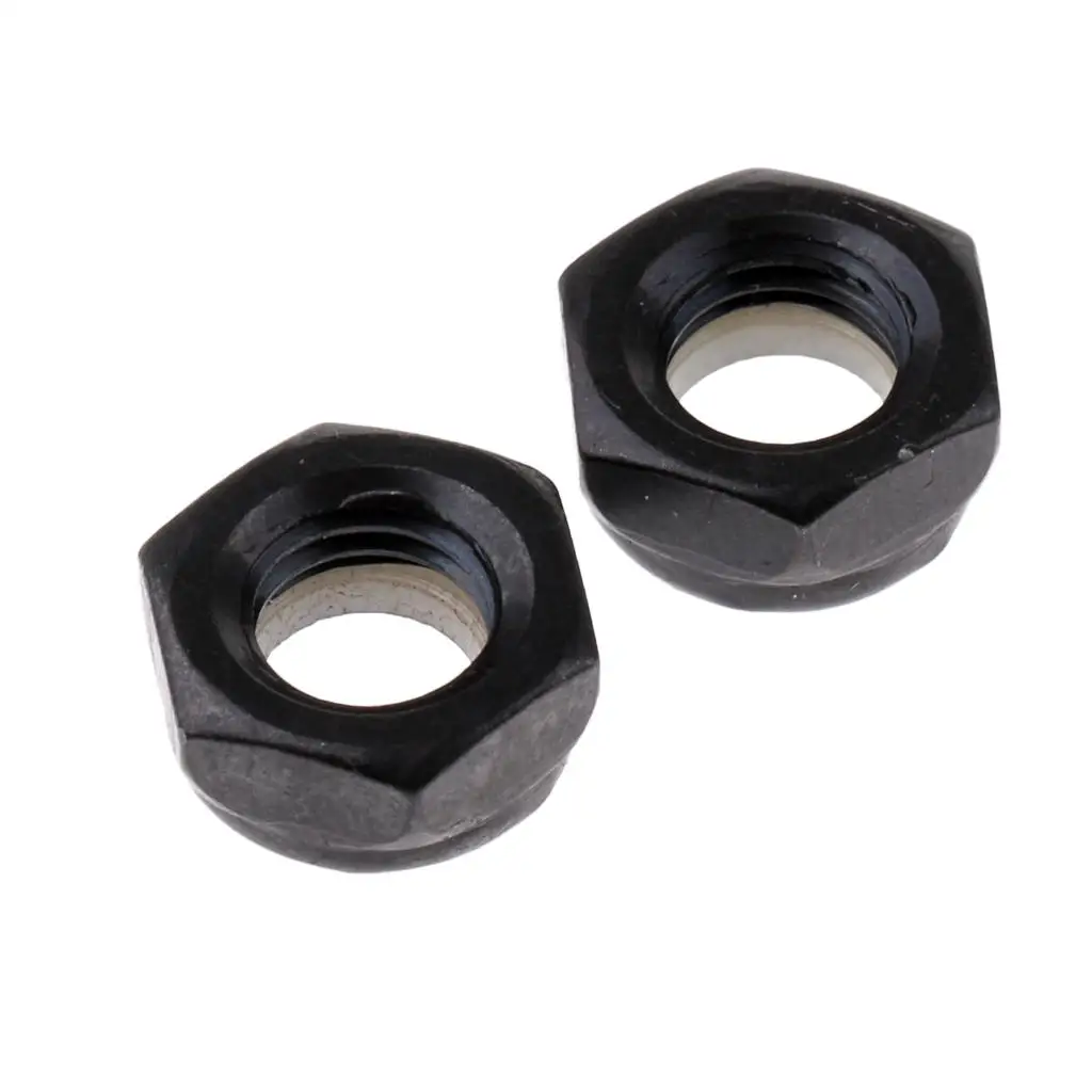 MagiDeal 40 Pieces Sturdy Skateboard Longboard Trucks Wheels Replacement Axle Nuts Hardware Black