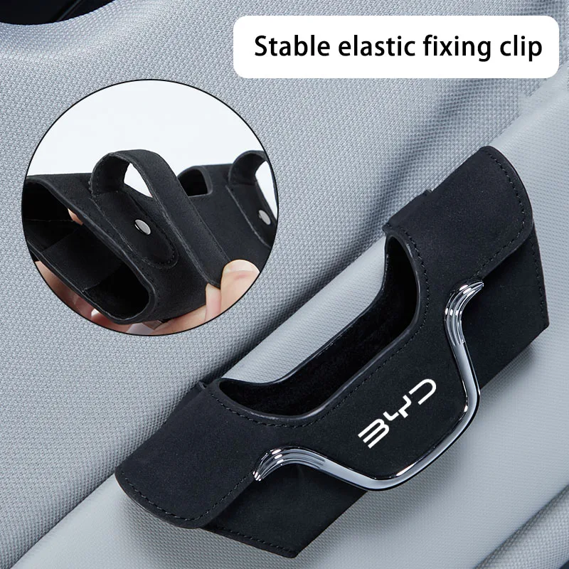 

For BYD Leopard 8 5 Dolphin Atto 3 Han Seal U Tang Song Accessories Car Visor Sunglasses Glasses Holder Glasses Case Clip Box