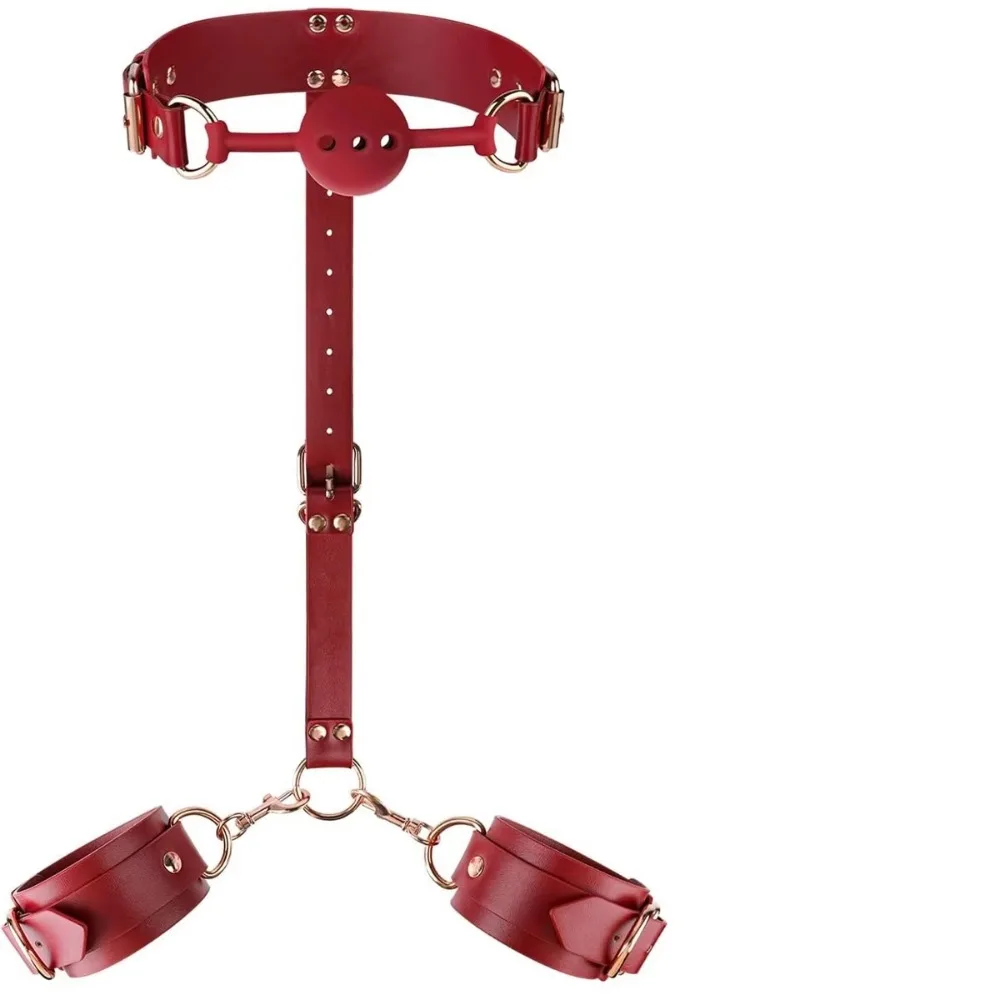 مجموعة عبودية الجنس BDSM قيود 6 قطع مجموعات قابلة للتعديل ألعاب جنسية SM للأزواج