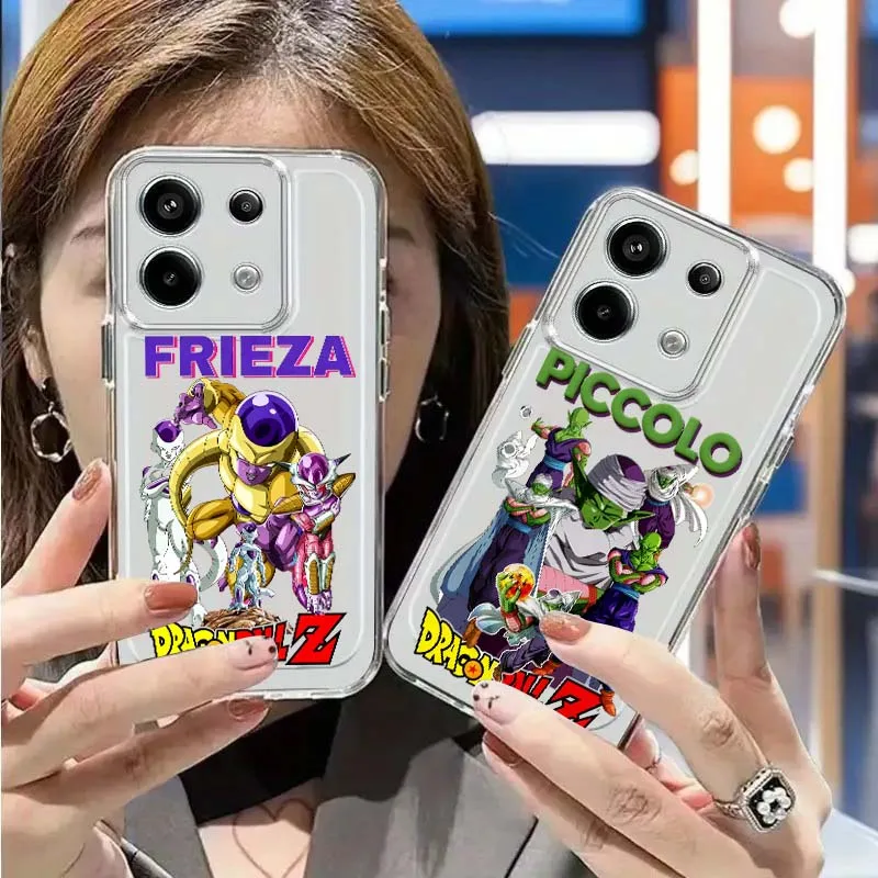 

Dragon Ball Piccolo Frieza‌ Phone Case For Xiaomi Mi Poco F2 F3 F4 F5 F6 X5 X6 X7 Pro TPU Protection Transparent