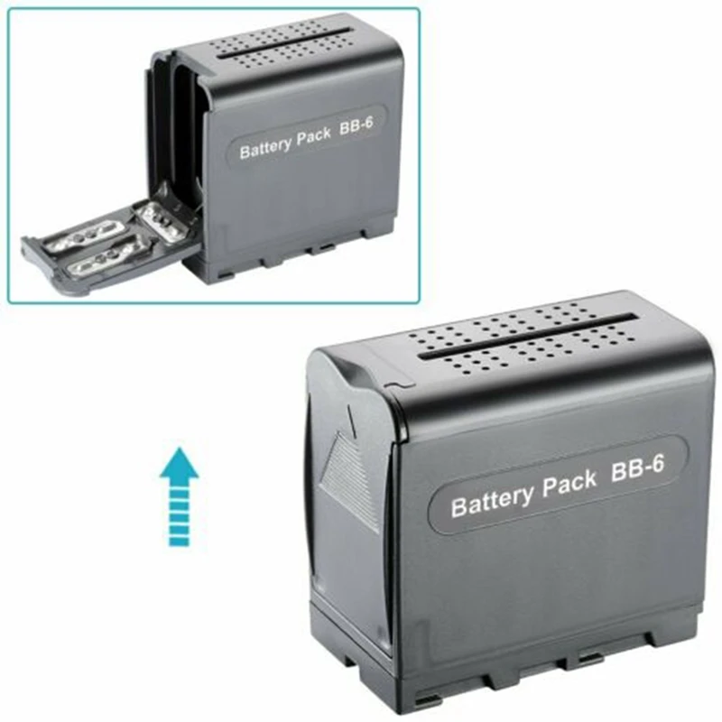 For SONY NP-F970 F960 F770 F750 F570 F550 AA 5# LR06 LR6 Battery Pack Replace DC