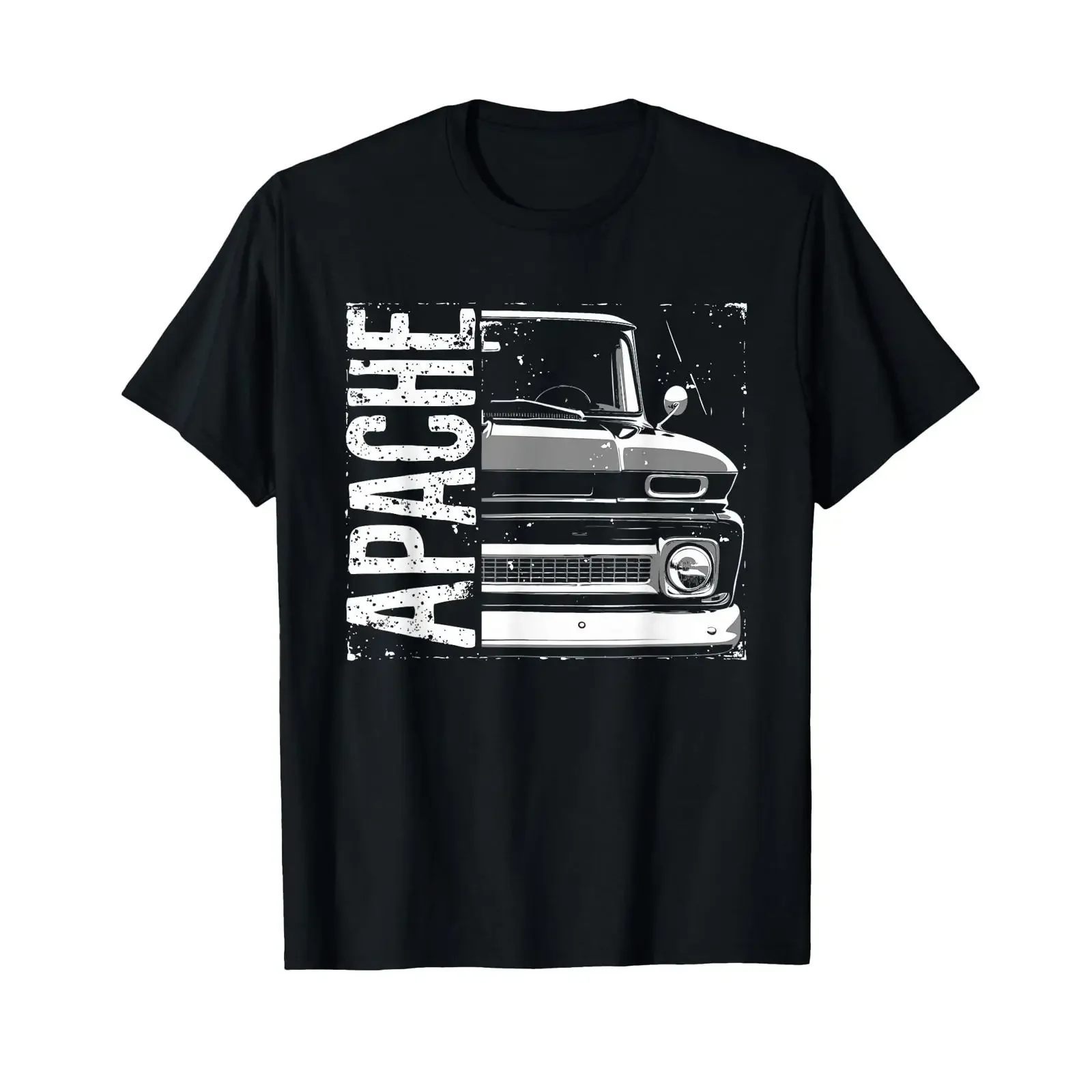 Camiseta Clásica Vintage C10 Apache 1960-1966, Lavada, Transpirable, con Gráficos, Unisex, Elegante, Ligeramente Casual