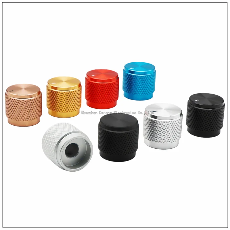 17×16MM aluminum solid core knob cap Potentiometer adjustment cap encoder switch cap Electronic instrument equipment knob cap
