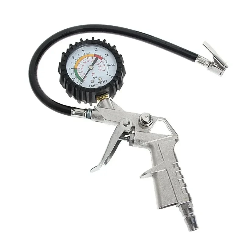 Air Compressor Dial Meter Inflator Pump Tools Car Motorcycle Multifunctional Tire Air Pressure Monitoring Gauge Tester