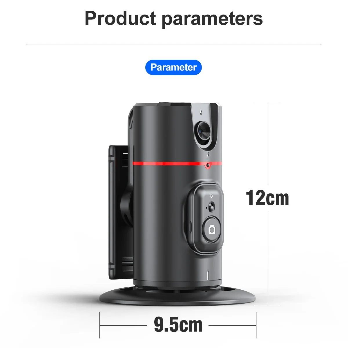 Stabilizzatore del telefono Smart Facial Tracking con supporto per telefono con luce di riempimento rimovibile treppiede per Selfie Stick Wireless