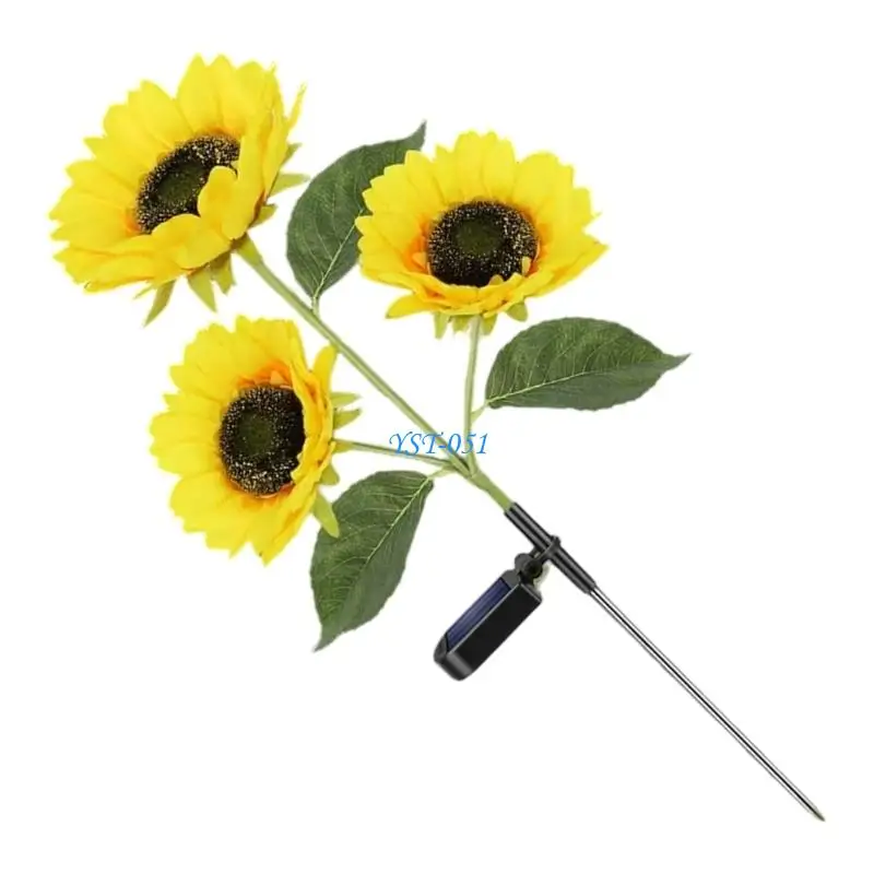 E15A Energy Efficient Outdoor Solar Pathway Lighting Weather Resistant Plastic Texture for Lawn and Driveway