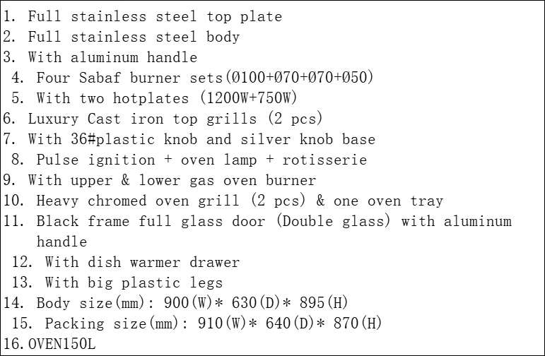 Two Electricity Burners With Oven Good Quality Freestanding Cheap Price Commercial Electric Deck Oven