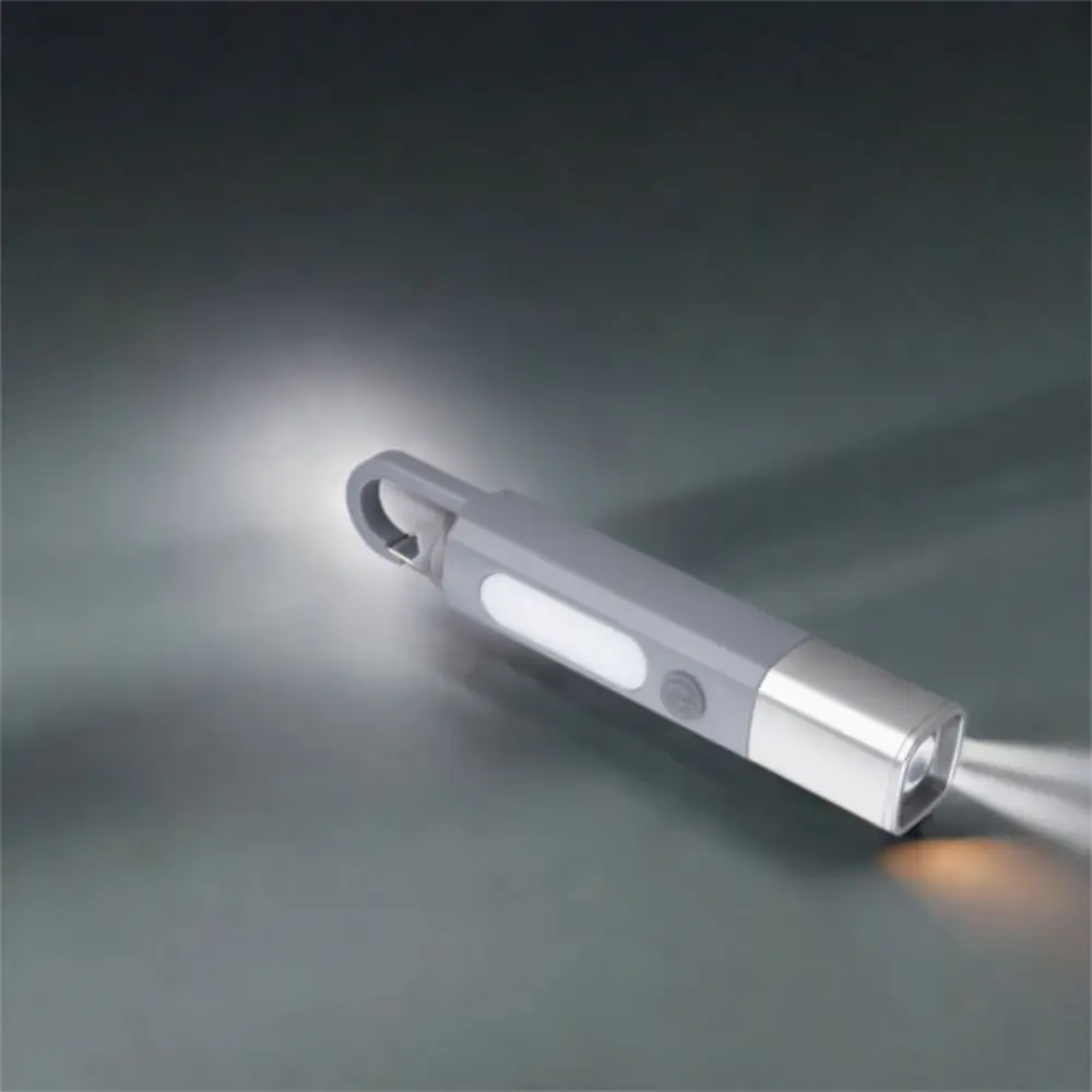 Strong Lighting Portable Flashlight Hanging Design Telescopic Focus Mini Flashlight Waterproof Rechargeable ABS Flashlamp
