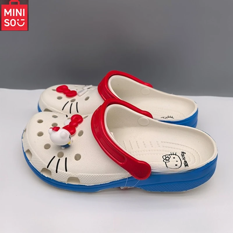 รองเท้าแตะเด็ก ลายการ์ตูน เมโลดี้ ซินนามอโรล เฮลโล คิตตี้ น่ารัก ใส่ในบ้าน พื้นหนา กันลื่น สำหรับใส่ในบ้าน