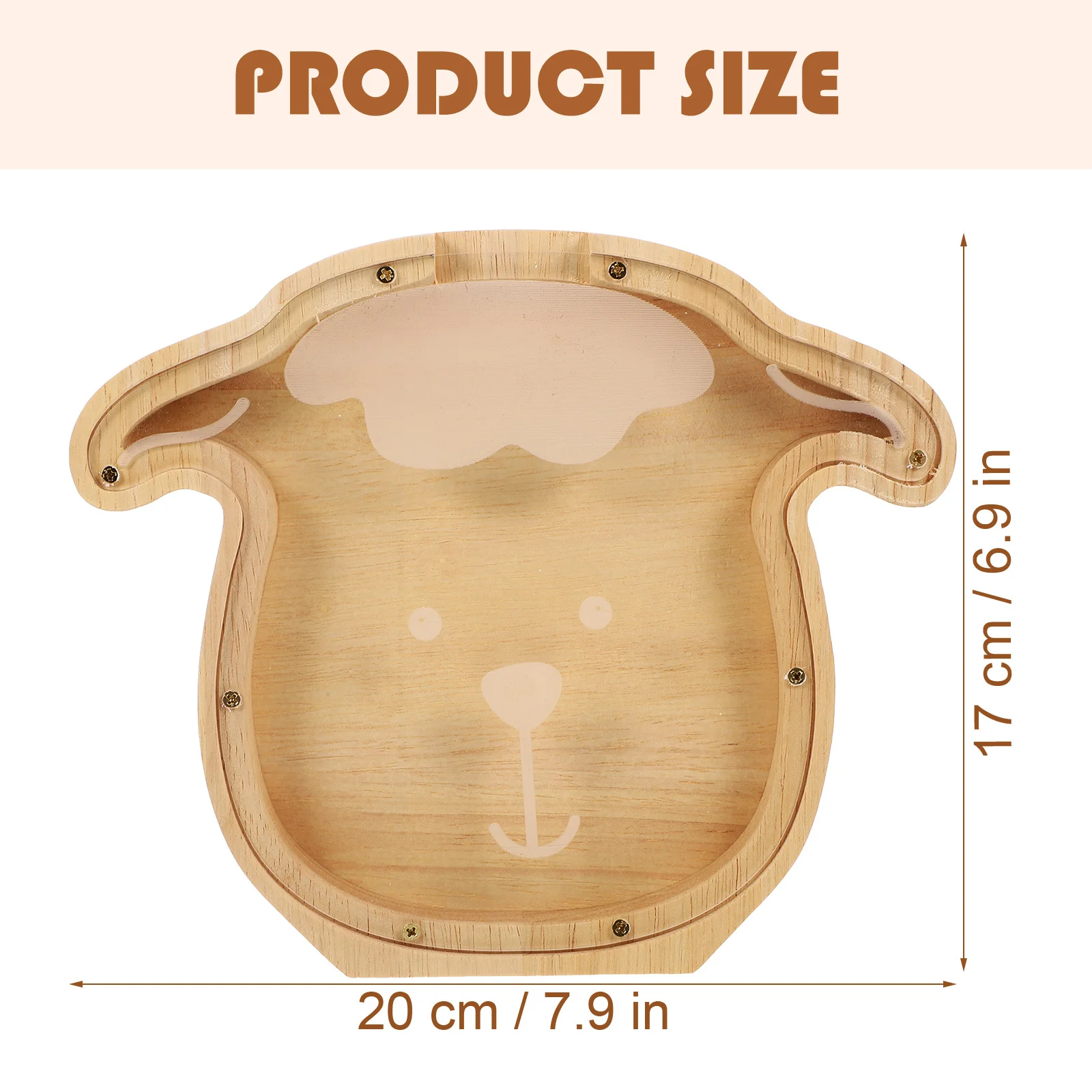 Hucha de conejo de madera, soporte decorativo único para dinero de escritorio para decoración de habitación de niños, bote para dinero, hucha en forma de Animal