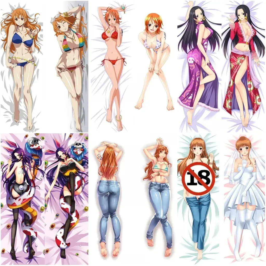 Anime Woman Nami Boa Hancock Nico Robin Miss Allsunday Girl Cosplay Dakimakura Sexy Pillow Case Hugging Body Prop