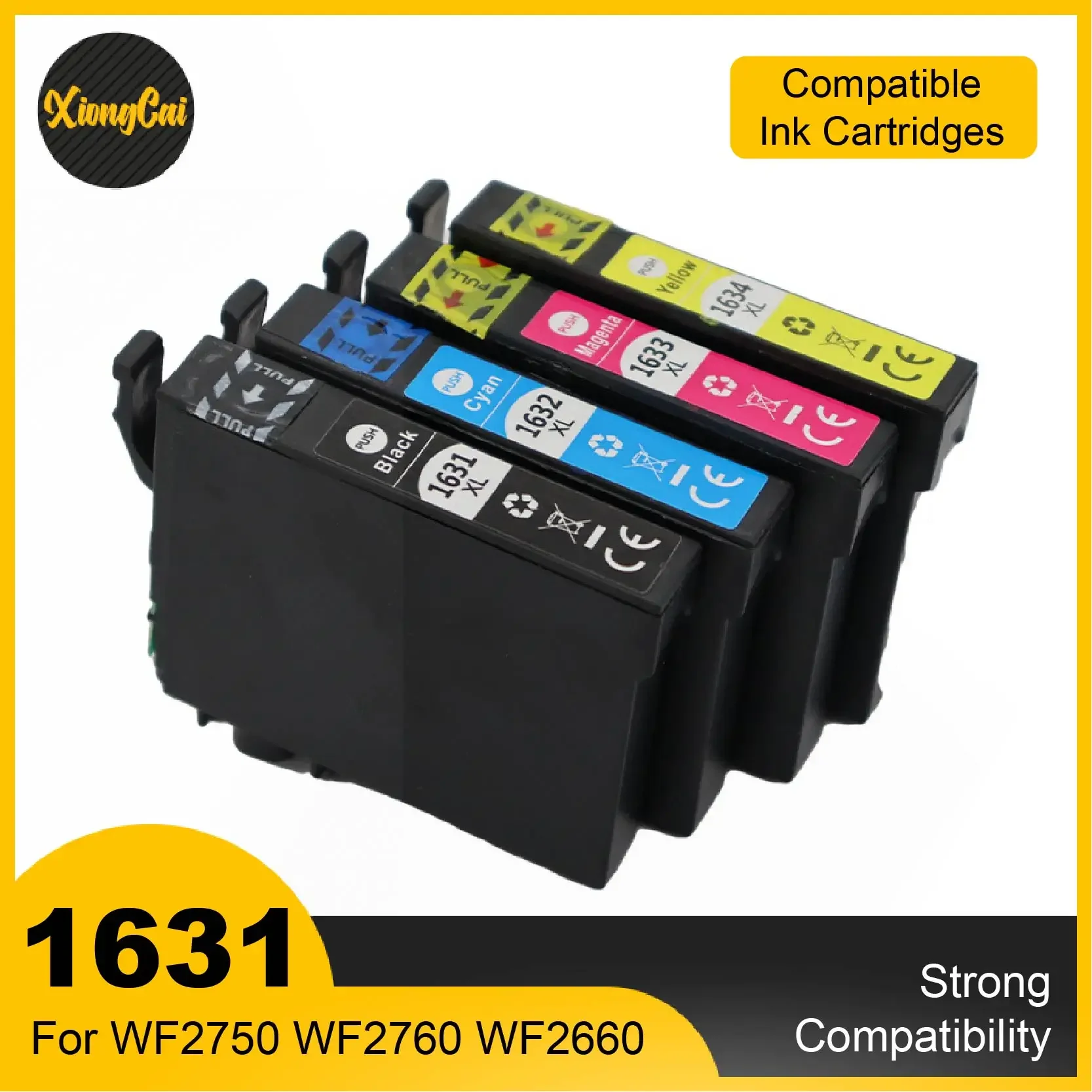 16XL T1631 - T1634 T1631 T1634 Compatible ink Cartridge for Epson WorkForce WF 2010 2540 2750 2510 2520 2530 2760 Printer