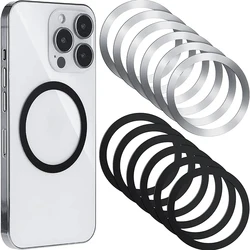 1-5pcs for Magsafe Magnetic Metal Ring for IPhone 14 13 Pro Max Magnet Adsorption for Samsung Huawei Xiaomi Wireless Iron Sheet