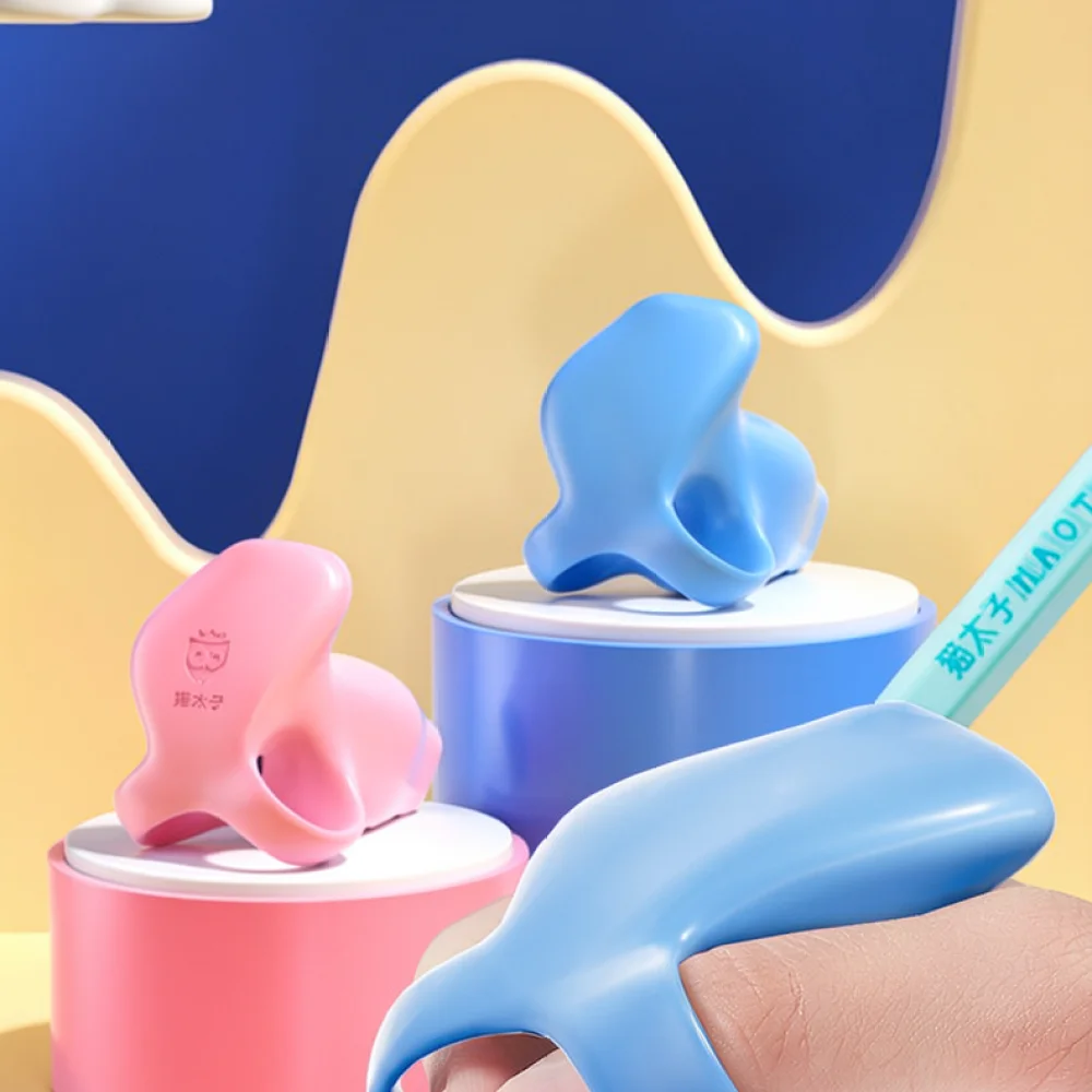 Soft Silicone Pen Grip Corrector For Students Writing Posture Training Aid Finger Comfort Tool School Accessories