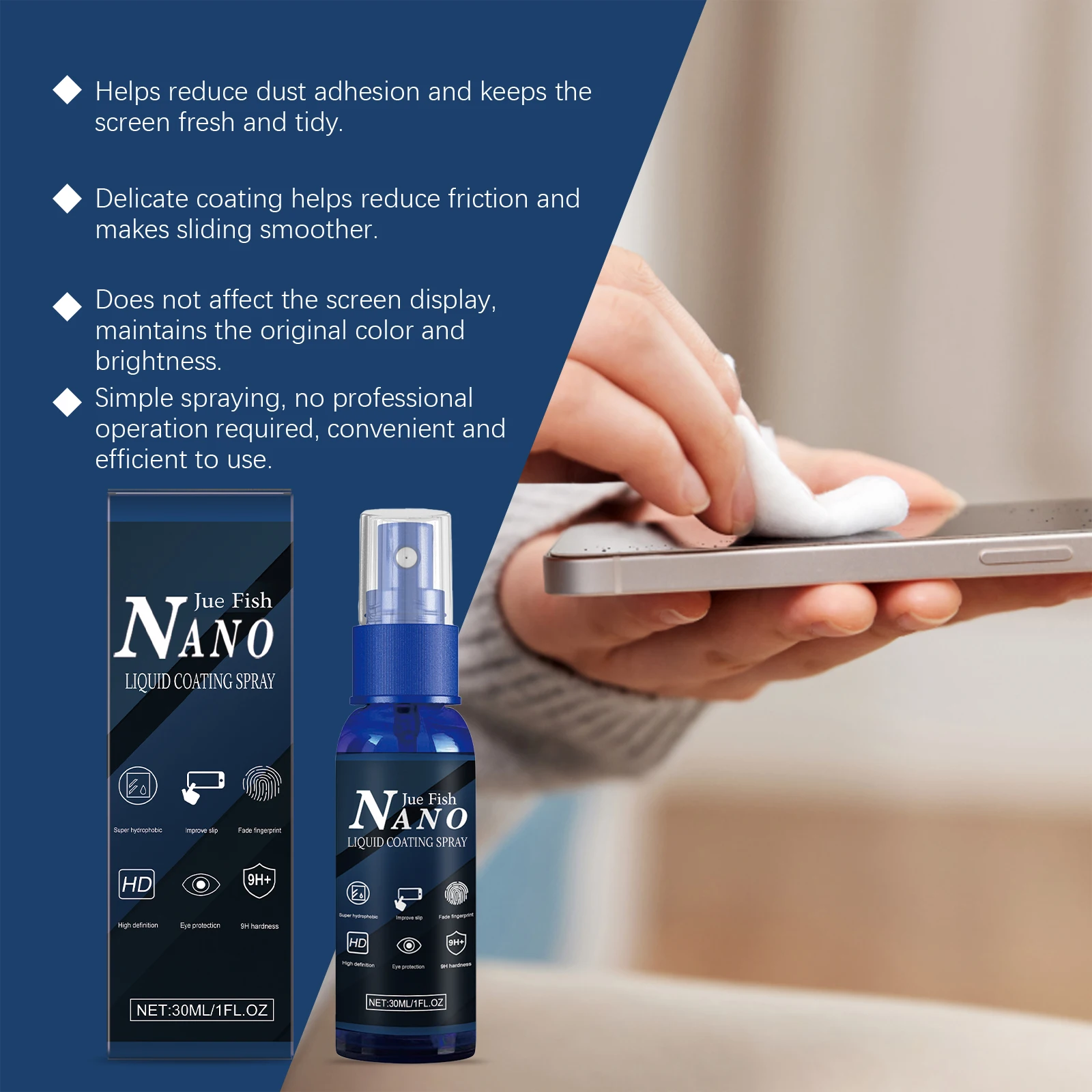 Semprotan Pelindung Layar Anti - Oleophobic Coating Spray ulasan dan harga