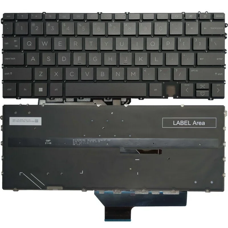 Imagem -04 - Teclado dos Eua para hp Spectre X360 14-ef1047nr 14-ef0068tu 14-ef0013dx Tpn-c155