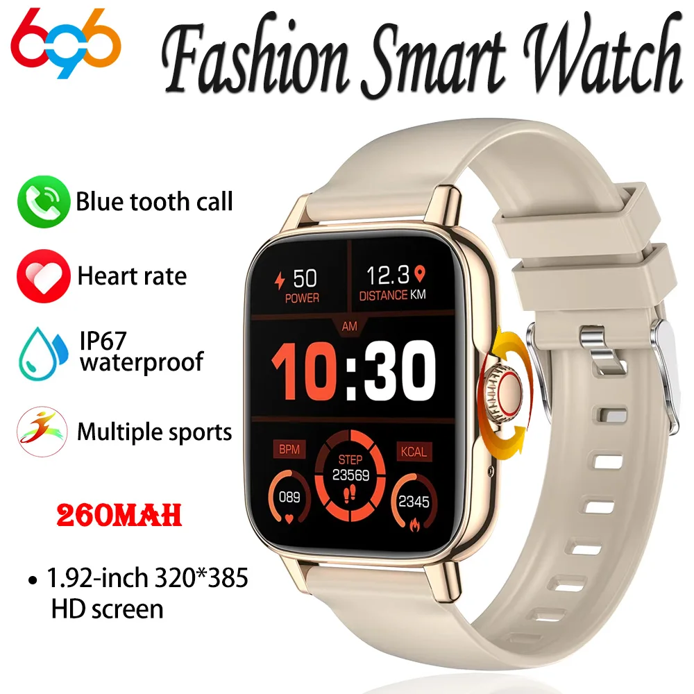 

Беспроводная зарядка, вращающаяся кнопка, умные часы с синим зубом, водонепроницаемые умные часы, пульсометр, спортивные мужские и женские часы, погода