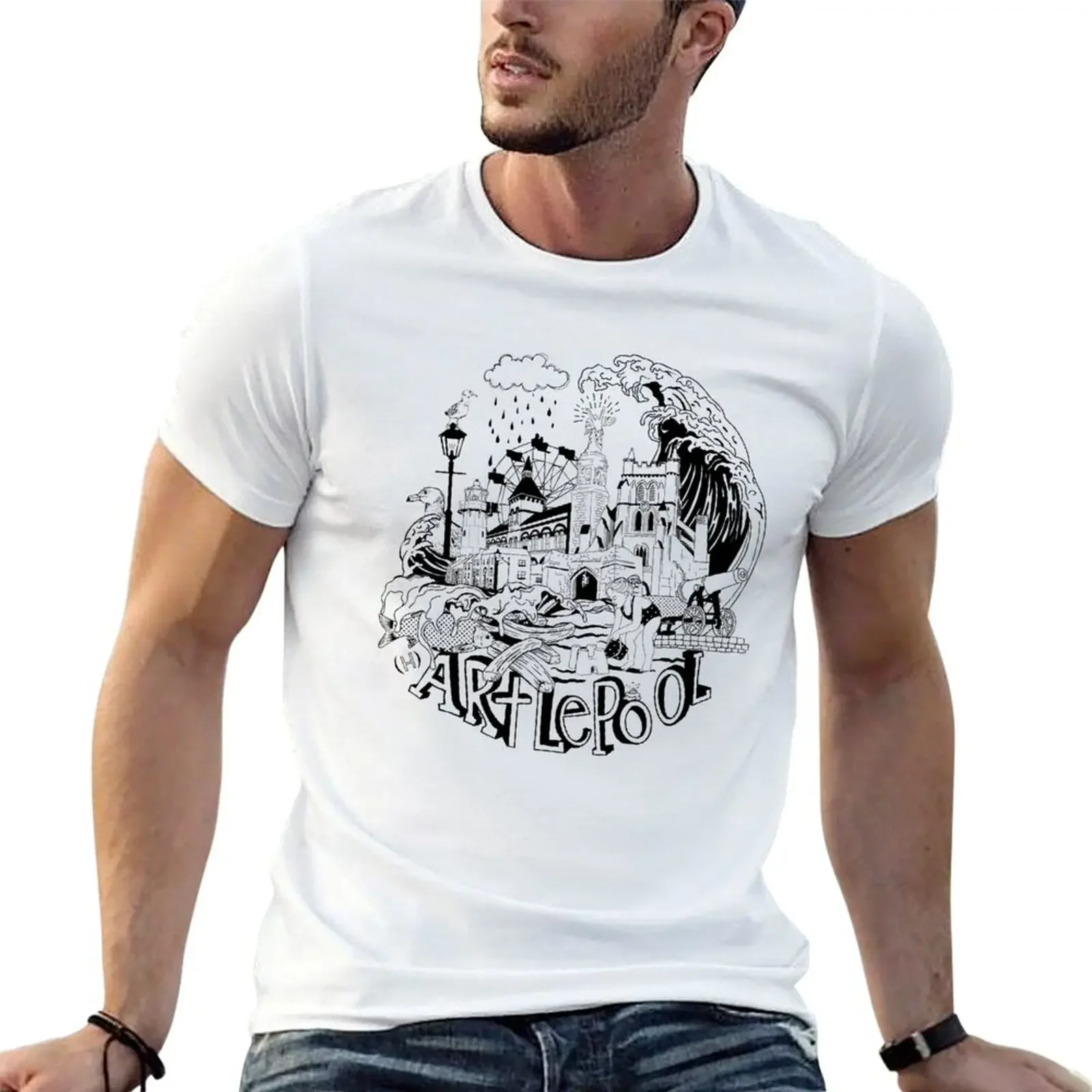 Hartlepool Headland T-Shirt graphics vintage t shirts t shirts men