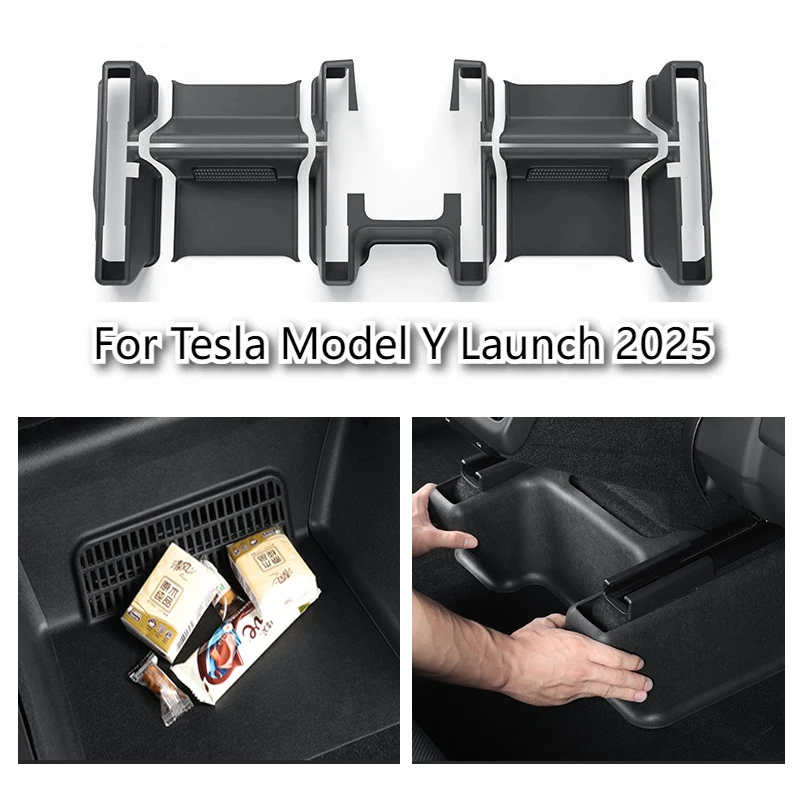 

For Tesla Model Y Juniper 2025 Front Seat Rail Protection Guard Sticker Rear Air Outlet TPE Protector Cover Interior Accessories