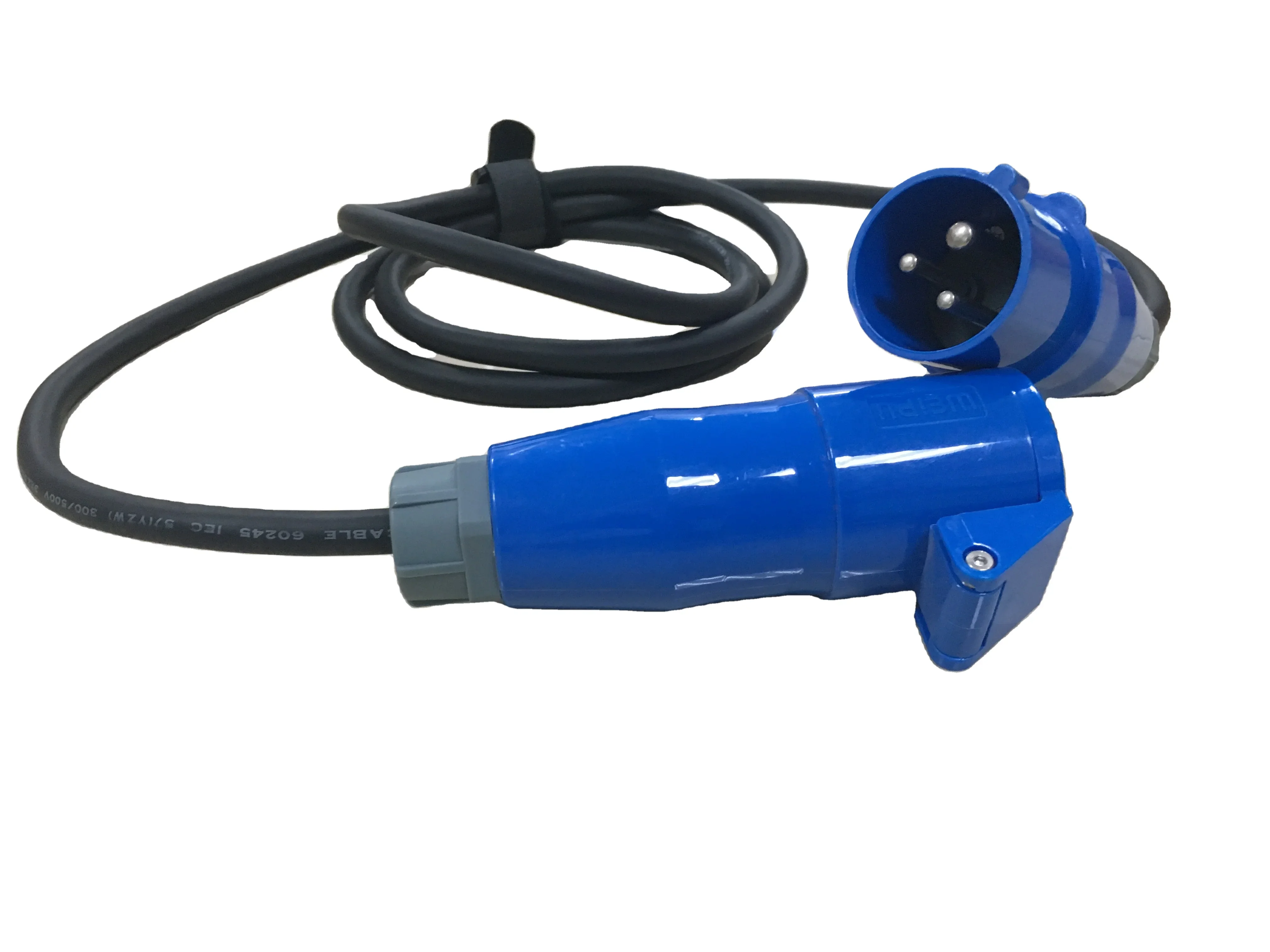 IP44 Electric Splitter Power Cable With 16A/3pin CEE Male Plugs And 16A/3pin CEE Type Female Connectors