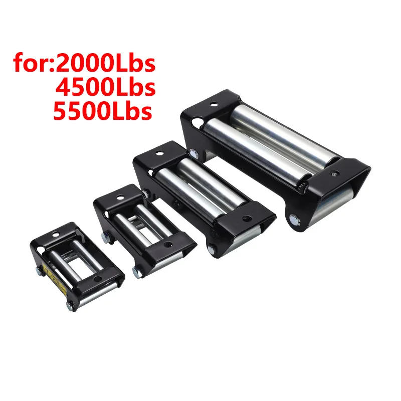 

Heavy Duty Premium ATV Roller Fairlead Winch Roller Fairlead ATV UTV Cable Lead Guide 2000/4500/5500LBS Bolt Pattern OffRoad