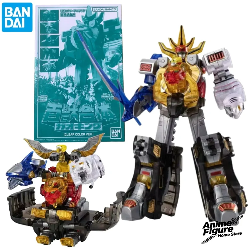 

100%Original in Stock Bandai SMP Clear Color Ver Hyakujuu Sentai Gaoranger GaoKing Anime Character Assemble Toy Model Collection