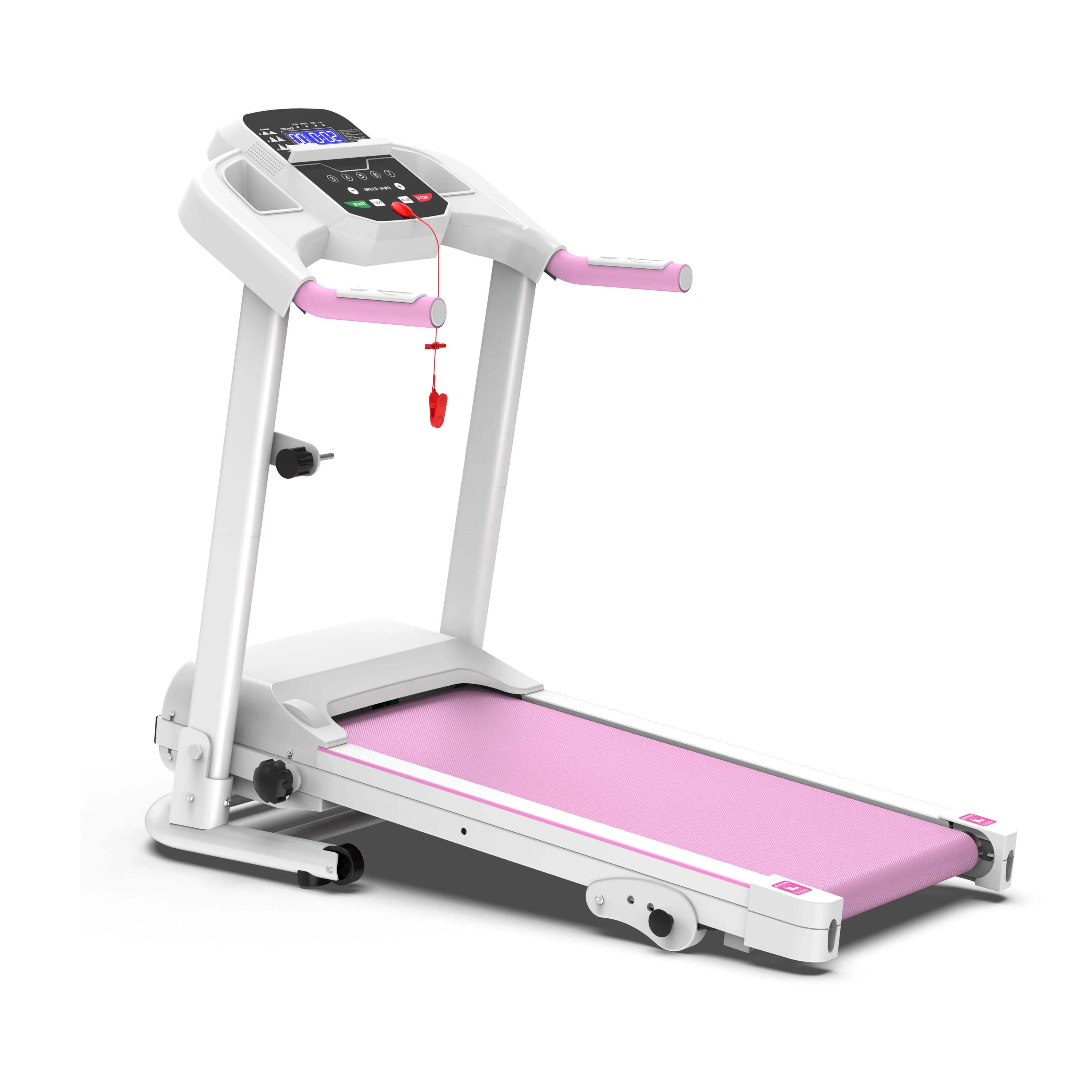 2025 US Foldable Treadmill, 2.5HP Motor, LED&LCD Screen, 3-Level Incline, Portable Home Fitness Gear, 2-Year Warranty