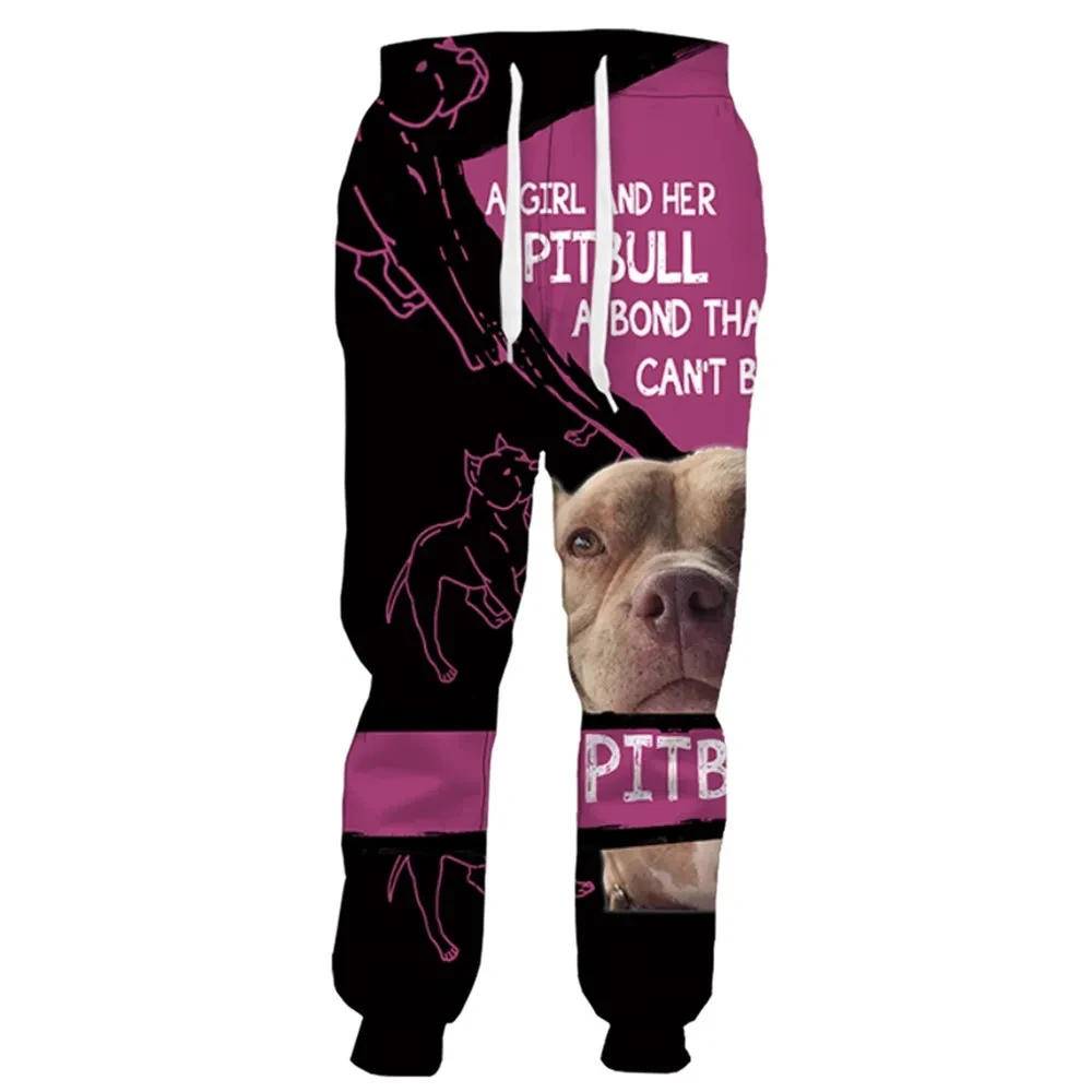 Men's Fashion Autumn Sports Pants with Animal Dog Pattern 3D Printed Pants Neutral Street Casual Sports Jogging Pants Q0124