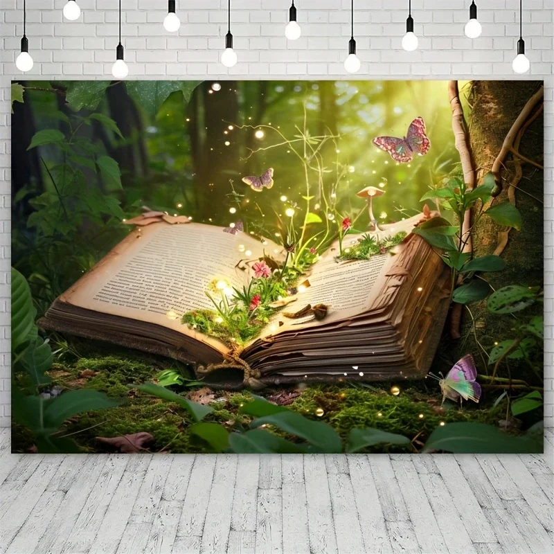 1pc Enchanted Forest Märchen Geburtstag Thema Vinyl Perfekte Party Decor Fotografie Requisiten Für Unvergessliche Party Banner