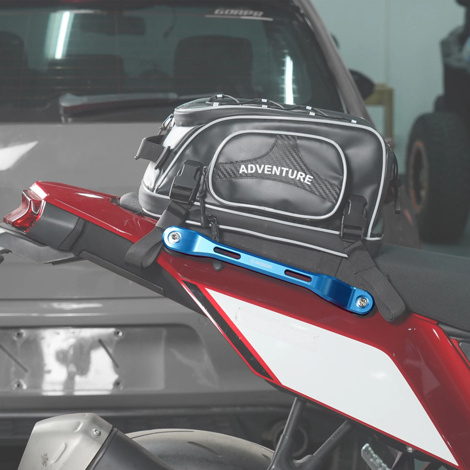Aluminum Motorcycle Rear Seat Armrest for Yamaha Tenere 700/Rally Edition XTZ700 2019 2020-2022 2023 2024 Grab Handle Handrail