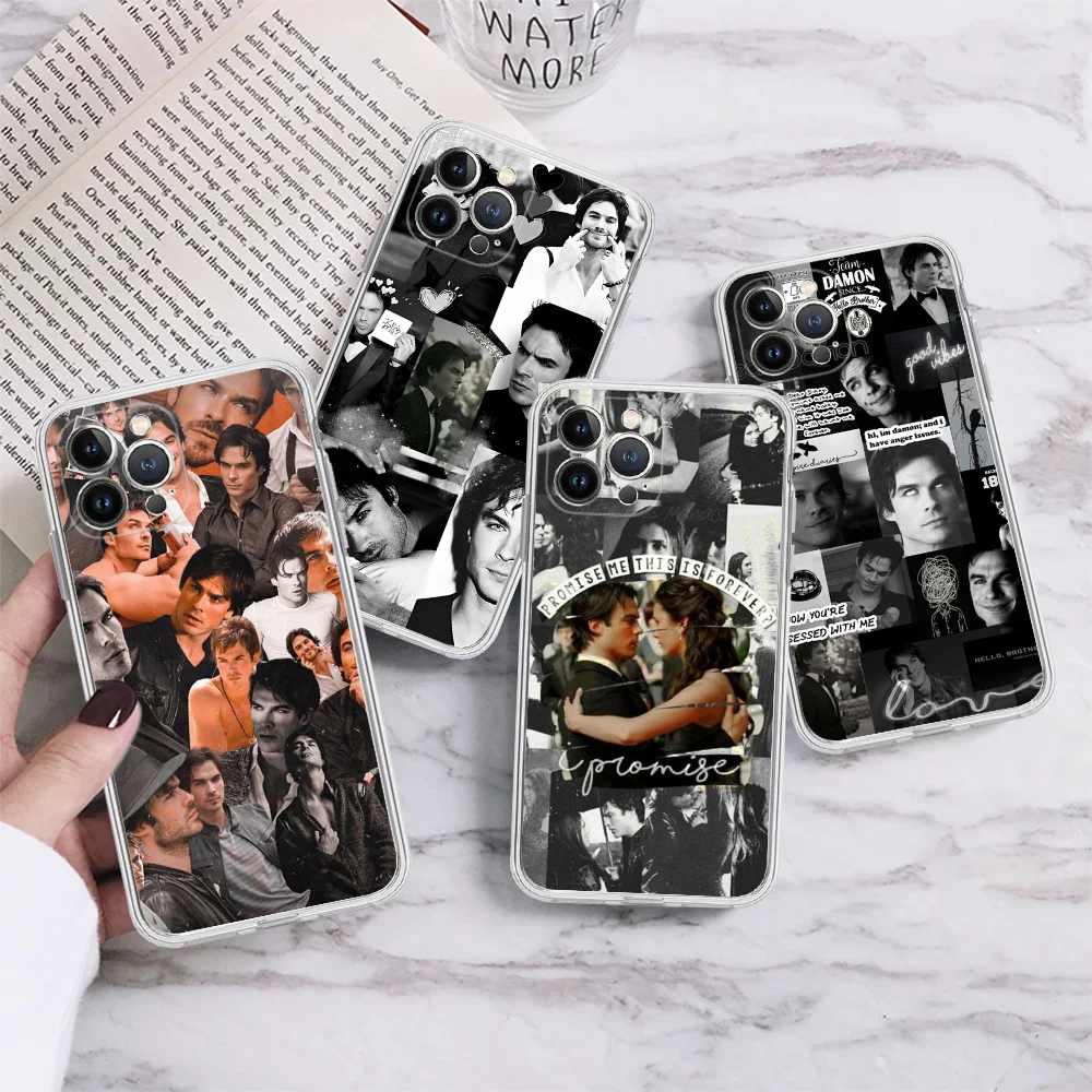 

Damon Salvatore The Vampire Diaries Phone Case Silicone Soft For Iphone 15 14 13 12 11 Pro Mini XS MAX 8 7 6 Plus X XS XR Cover