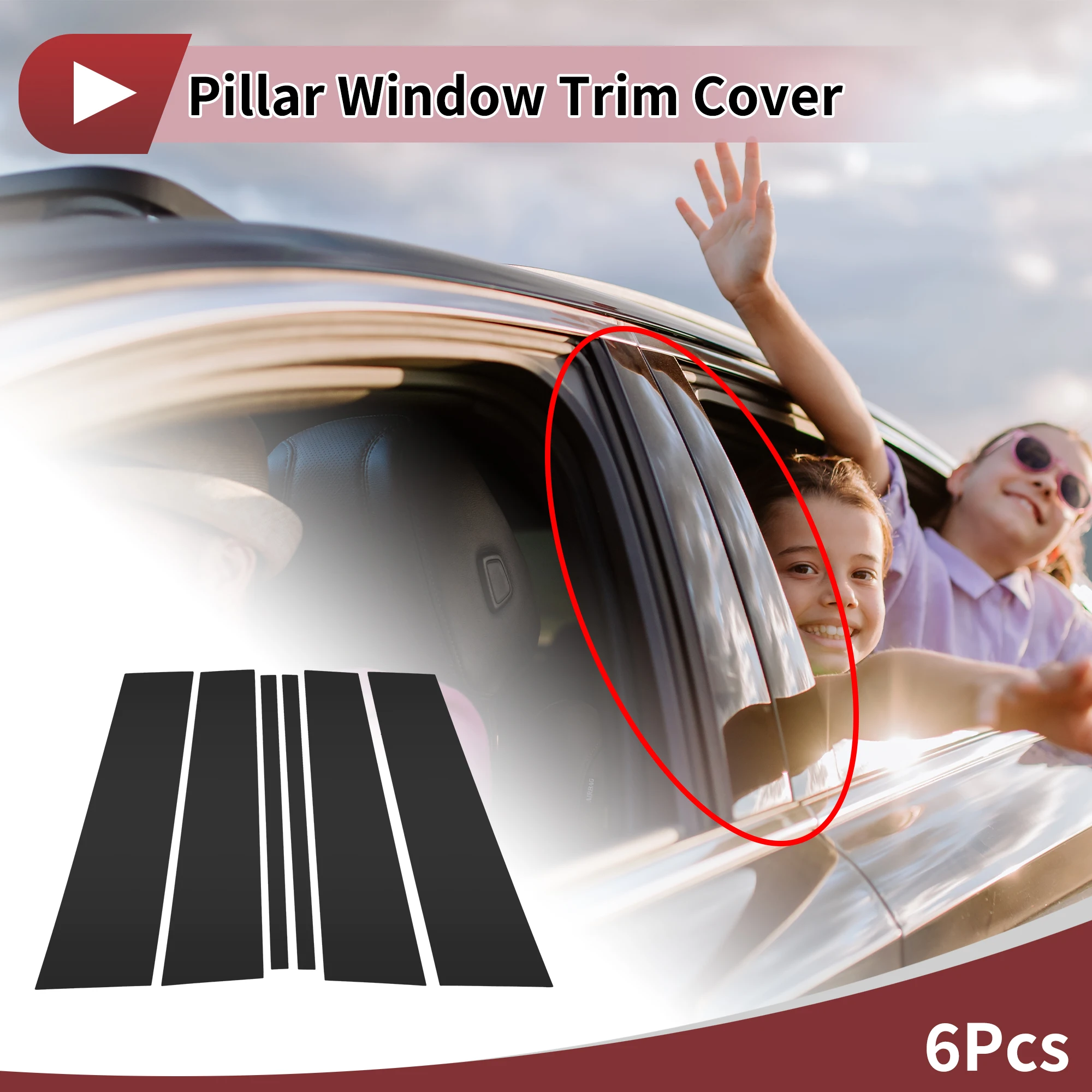 

UXCELL передняя задняя левая и правая дверная стойка, оконная накладка для Cadillac Deville/DTS 2000-2011