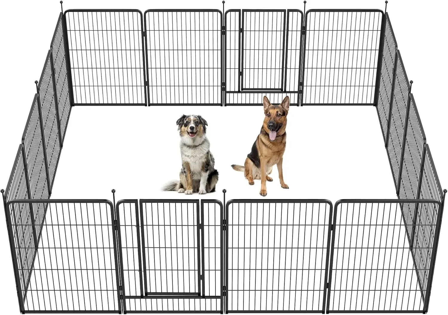 

Instant Dog Playpen, Portable Pet Fence for Outdoor, RV Trips, and Camping, 40inch, 16 Panels for Medium and Large Dogs