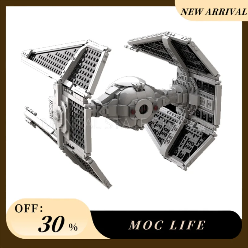 Nuevo 1200 Uds. Bloques MOC Outland TIE-Fighter personalizados tecnología ladrillos DIY montaje creativo juguetes educativos regalos de vacaciones