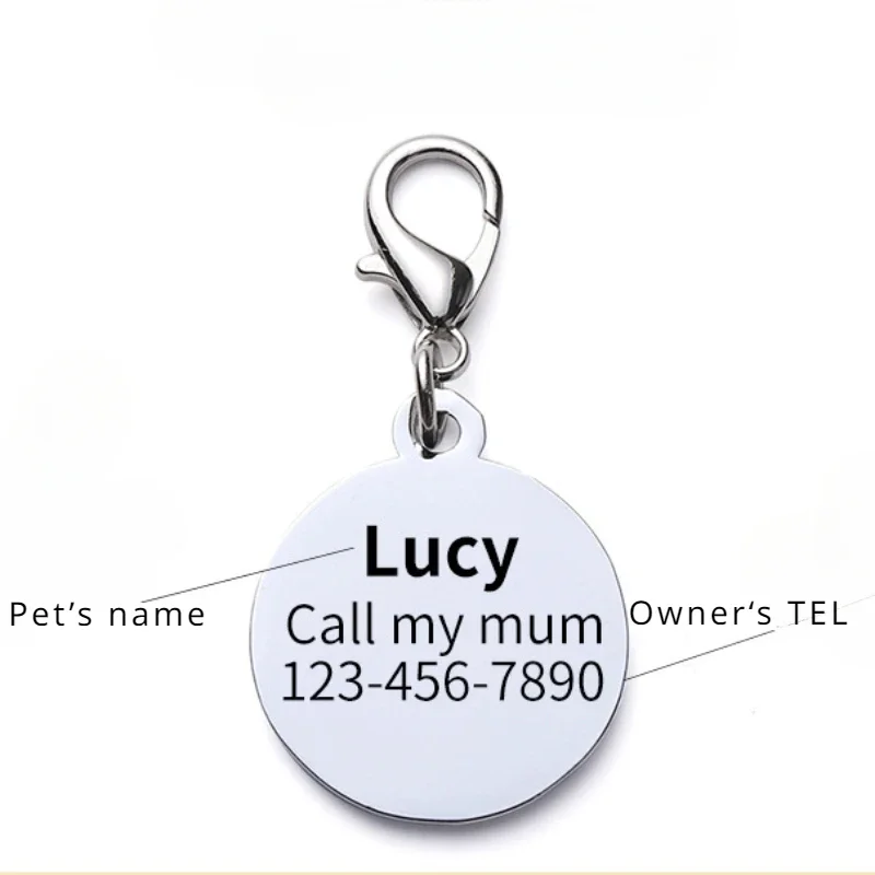 Multi Functional QR Code Metal Dog Tag Keychain Free Customization Exclusive Information Phone Address Anti Loss Durability image 6