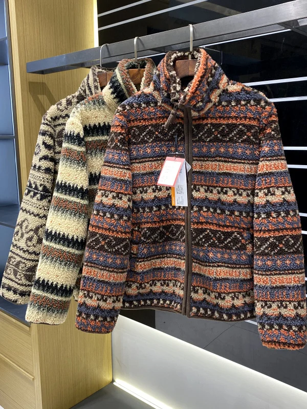 Thiened Lamsfluweel Outdoor Jaet Opstaande Kraag All-Match Casual Sle Damesjas Warm Polyestervezel Lange Sve Rits